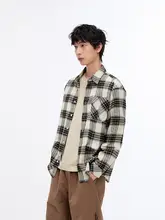 メンズ 長袖チェックフランネルシャツ【コットン・フィット・秋用】