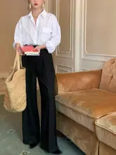 秋用フィットシャツ【シンプル・レトロスタイル・レイヤリング対応・女性用】