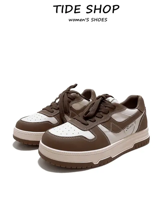 高反発ソールの本革スニーカー【厚底・レースアップ・カジュアルスタイル・女性用】