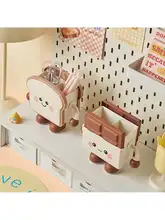 可愛らしいスイーツデザインのペン立て【紙袋収納・デスク装飾・オフィス用】