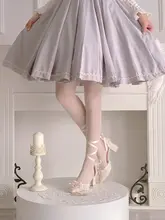 ロリータシューズ レディース ポインテッドトゥ ハンドメイド エレガント うさぎモチーフ 花嫁デザイン オリジナル