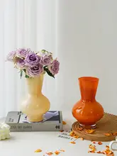 フェントン風 中古ガラス花瓶【高級感・デスク装飾用・フランス風・水栽培用】