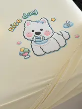 カートゥーンデザインの刺繍ベッドカバー【涼感・防塵・汚れ防止】（セットアップ対応）