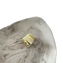 個性的な金属合金製 笑顔＆花柄のヘアクリップ【ハーフアップ・サイド用】