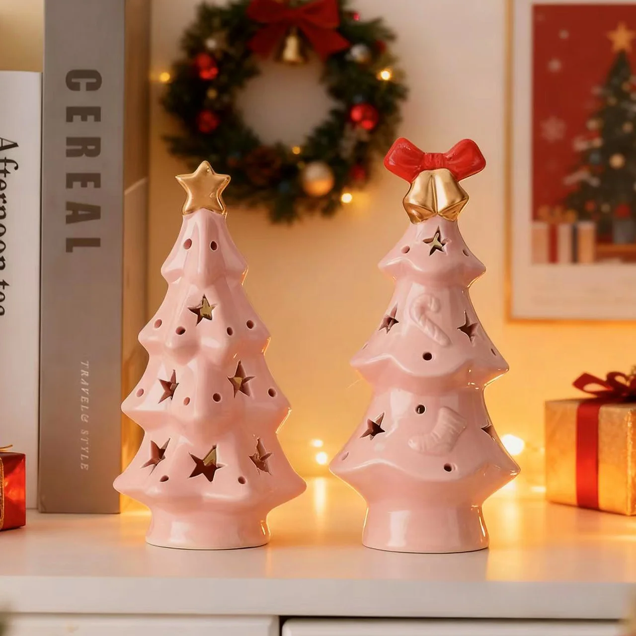 可愛らしいクリスマスツリーの陶製夜灯：職場で贈る気遣いの実用性とシーン別選定