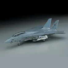 F14A雄猫戦闘機【低視認塗装・組み立てモデル・詳細なディテール】
