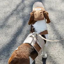 hipidog 大型犬用 胸部ハーネス付きリード【脱走防止・お散歩用】