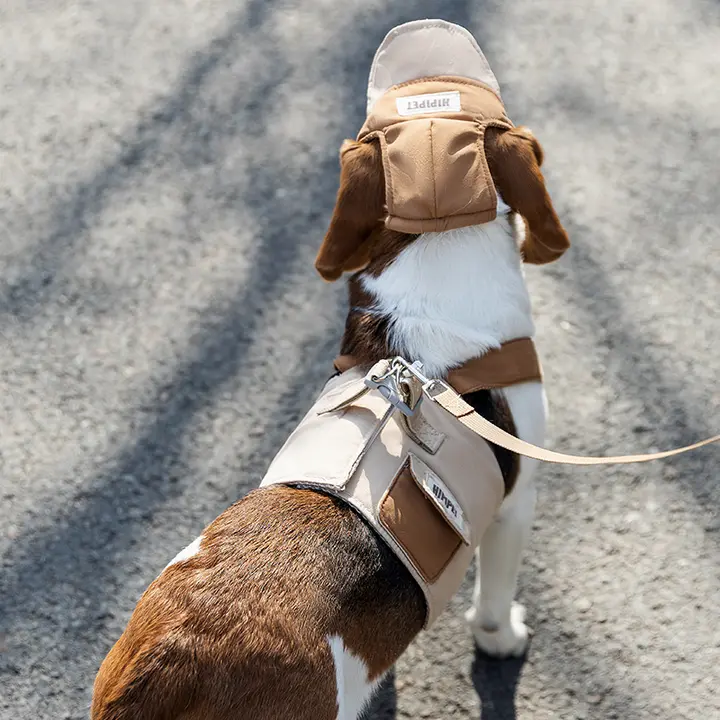hipidog 大型犬用 胸部ハーネス付きリード【脱走防止・お散歩用】