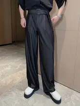 春秋用 ドレープ感のある涼しげなワイドレッグパンツ【ゆったりフィット・カジュアルスタイル】