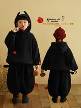 子供用ハロウィンフード付きパーカー【暖かい裏起毛・冬用・男の子用】