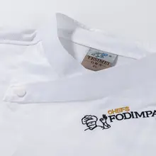 涼感素材使用のシェフジャケット【短袖・通気性・高級感】