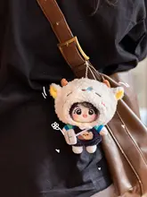 オリジナルデザインの換装可能な綿製ぬいぐるみマスコット【かわいいバッグチャーム・毛糸衣装】