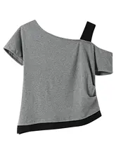 CIVICERA ユニークで美しい西洋風のステッチ Tシャツ