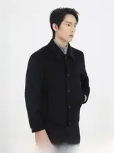 ウール素材のメンズ冬用コート【カシミヤ混・ジャケットスタイル】