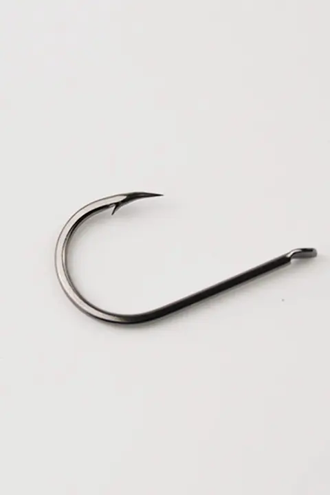 正品高炭素鋼製 イカリ付き歪嘴釣りフック【魚種：コイ・フナ用・サイアフック・散装】