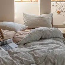 シンプルな新しいスタイル オールコットン4点セット キルトカバー純綿