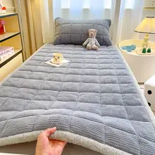 学生用シングルベッドマットレス【極上の柔らかさ・厚手・冬用・ミルクフリース加工】