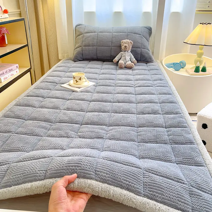 学生用シングルベッドマットレス【極上の柔らかさ・厚手・冬用・ミルクフリース加工】