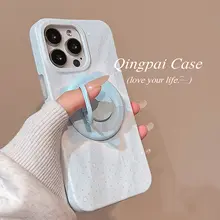 シンプルで回転可能な円形スマホホルダー【MagSafe対応・強力吸着】