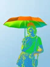 高強度UVカット日傘【折りたたみ式・晴雨兼用・コンパクトデザイン】