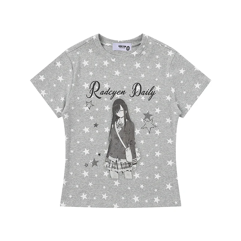 2次元同人誌とACGタシャツの違いは？星柄の量産系女子イラストTシャツでどう選ぶ？