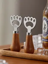 ユニークなデザイン！アカシア木製のビールオープナー【家庭用・創意的なデザイン】