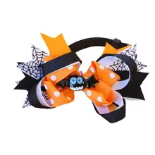 ハロウィンペットカラー【かわいい南瓜・スパイダー・ゴースト・リボンデザイン】
