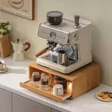 コーヒーメーカー用収納ラック【デスクトップ用・家庭用・コーヒーカップ収納】