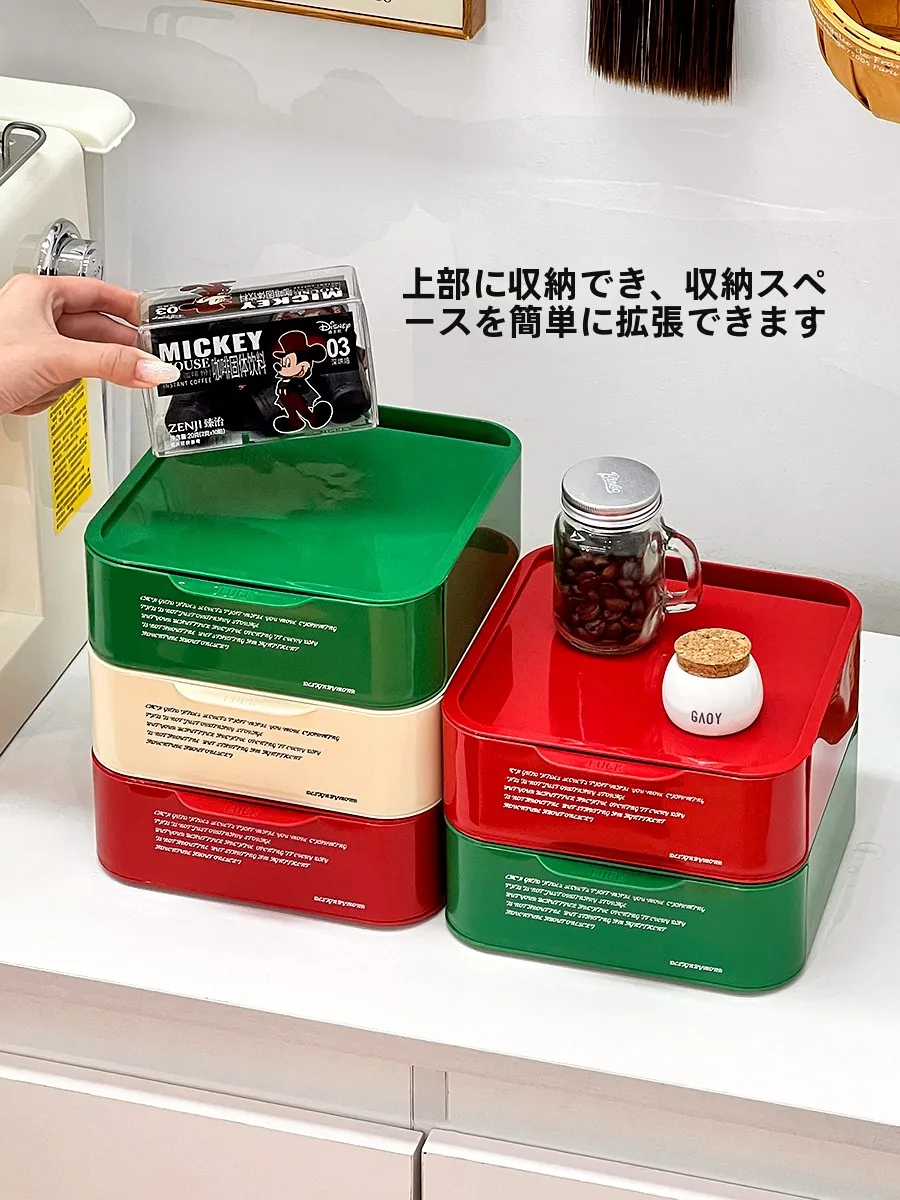 仕切り付き収納ボックス：重ねられるコーヒー・ティーバッグ収納ボックス【デスクトップ用】の実用性と使い方