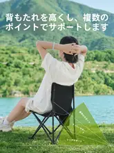 Urbanwave アウトドア折りたたみ椅子【携帯用・キャンプと釣り対応・多機能デザイン】（セットアップ対応）