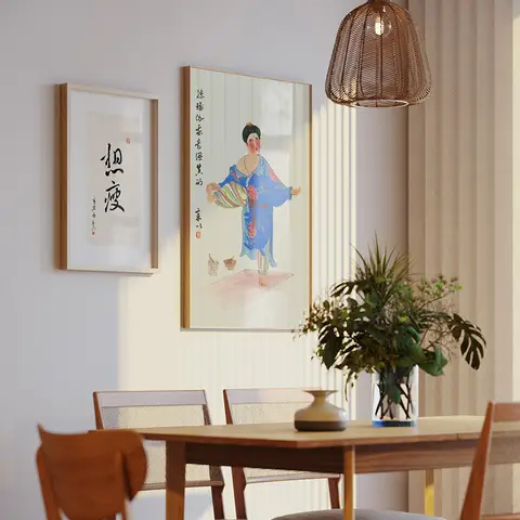 壁掛け絵画 インテリアアート 玄関 リビング チャイナテイスト