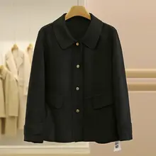 ウール混ダブルフェイスコート【シンプルデザイン・フィット】