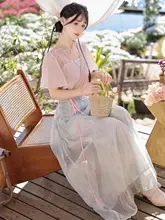 中国風改良漢服【春夏用・上衣・パンツ・女性用】（セットアップ対応）