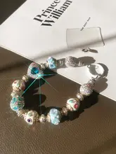 豪華な携帯電話ストラップ【ビンテージデザイン・民族風・ハンドメイドビーズ・装飾用ブレスレット・短め腕時計用】