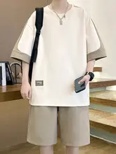 冷感素材の半袖トップス＆ショートパンツ【夏用・カジュアル・スポーツスタイル】（セットアップ対応）