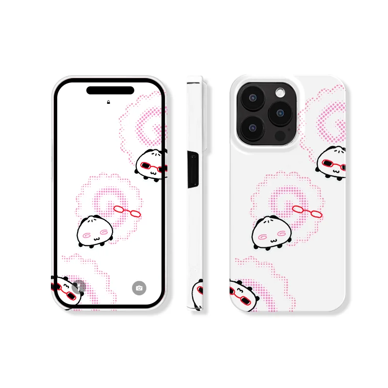 スマホケース 水玉柄 シンプル キュート ホワイト TPU iPhone/Android対応