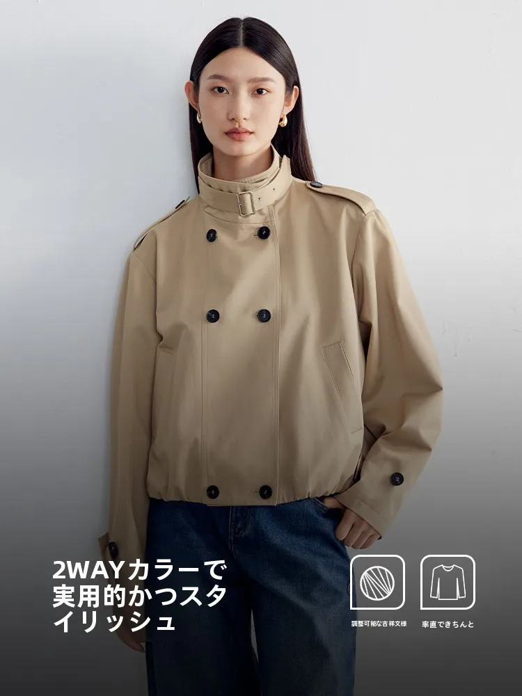 短ジャケットは本当に春に着るべき？高級感あるショートトレンチコートが解決する3つの悩み