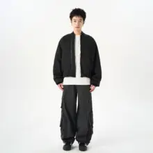 ISLAND ボンバージャケット【アメリカンスタイル・リンクファスナー・男女兼用・ショート丈】