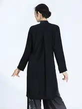 モダン中式ダンス衣装【中長丈・軽やかな動き・太極・女性用】（セットアップ対応）