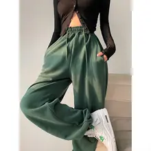 パンツ 女の子 リラックス スポーツ ハイウエスト ゆったり ドローストリング 裾絞り