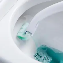 使い捨てトイレブラシ【洗剤付き・無死角デザイン・交換用ヘッド】