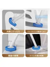 壁掛け式トイレブラシ【取り替えヘッド・隅々まで洗浄可能】