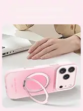 iPhone用液体シリコンケース【360度回転スタンド・ストラップ付き・全包囲保護】