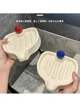 かわいいデザインの大型ソープディッシュ【水切り機能付き・バスルーム用】