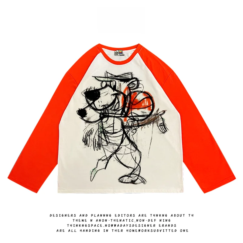 バンビ イラスト デザインの長袖Tシャツ：2025年夏季向けグラフィックスタイルの実用性と適用シーン