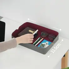 玄関用 キー収納ボックス【半オープン・整理トレー・香薰ディスプレイ用】