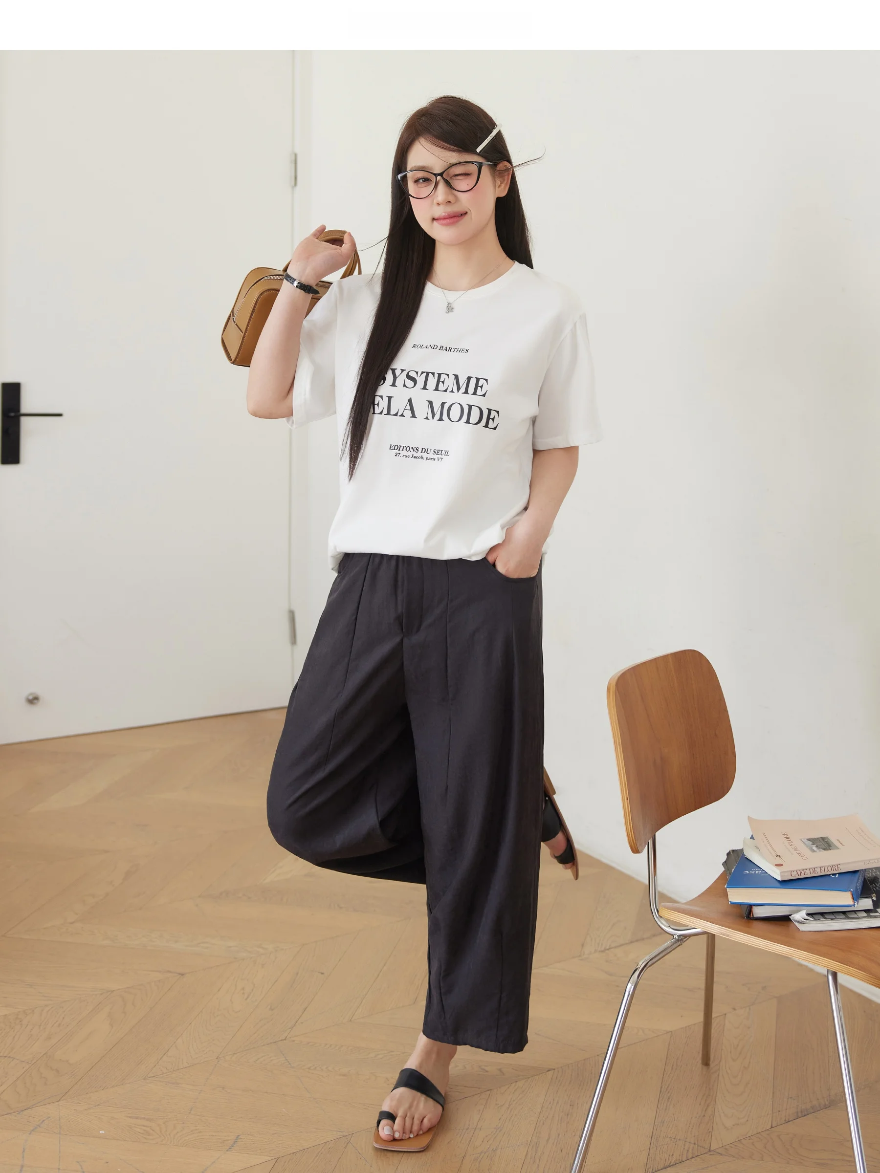 薄ピンク パンツを着るなら、今こそ選ぶべき「涼しい空気感のルーズフィットパンツ」は？