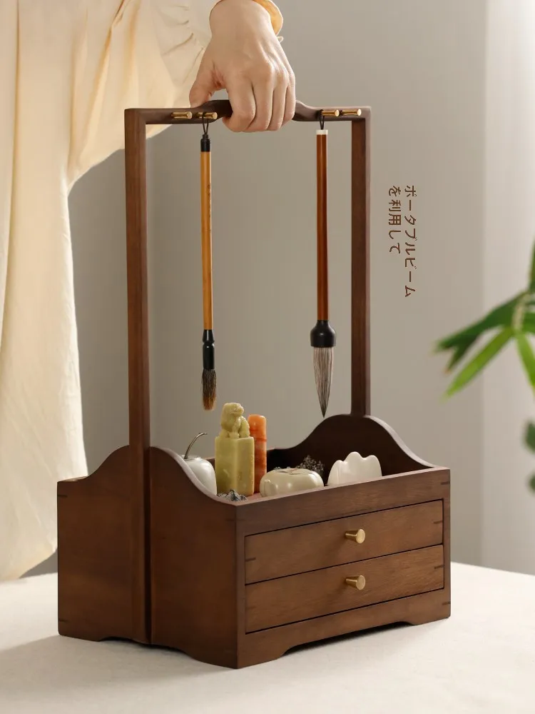 書類一時置き場として100均は妥当か？胡桃木の筆掛け収納ボックスが実は最適な選択肢とは