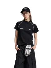 半袖 トップス ユニセックス ハーフジップ スタンドカラー ゆったり アメカジ ヴィンテージ スポーツ 「Loopsoon」