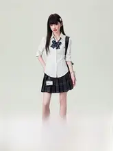 シャツ レディース 長袖 白 スリム 着痩せ 制服 スクール